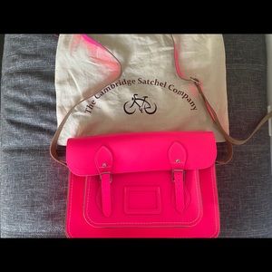 like new Neon Pink Cambridge Satchel Bag.